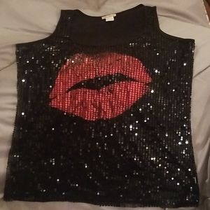 Sequined Tank Top